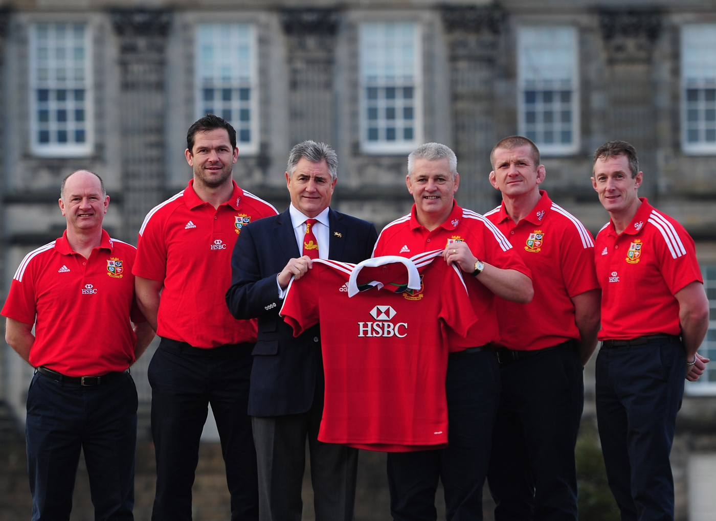 Lions Coaches Warren Gatland, Andy Farrell, Graham Rowntree, Rob Howley & Tour Manager Andy Irvine